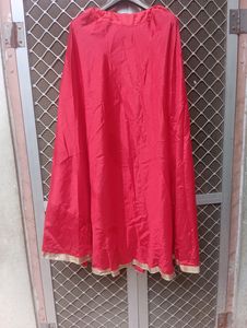 Beautiful Red Kurti With Lahanga And Dupatta