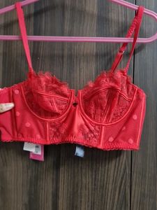 marks and spencer  Vibrant Red Lace Bra
