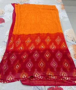 Soft Bhandhej Saree😍