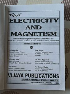 Electricity and Magnetism Textbook
