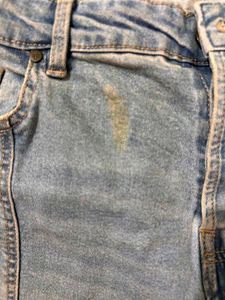 Light Wash Seamed Jeans