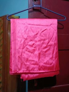 Vibrant Pink Satin Silk Saree