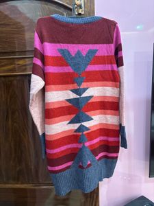 Cozy Striped Sweater Dress