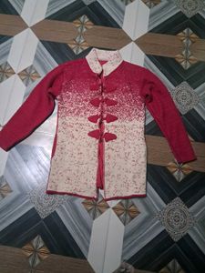Unique Knit Button-Up Cardigan