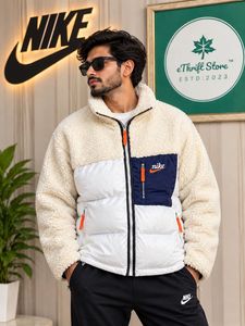 Nike Colorblock Sherpa Zipup Puffer Jacket