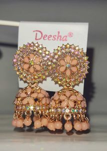 Deesha Earrings - Stud and Jhumka set