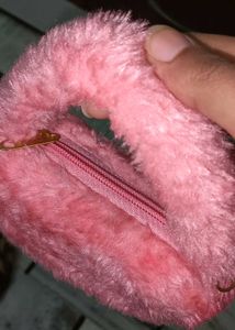 Pink Fuzzy Handbag