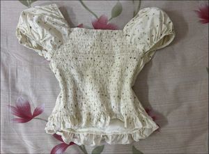 Floral Smocked Puff Sleeve Top