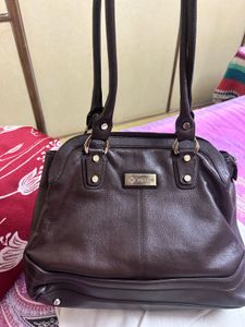 Stylish Brown Leather Handbag