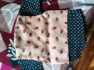 Boys Peach Floral Nehru Jacket Set