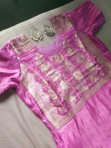 Handstitched magenta kurti set 🌟