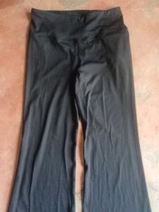 High Waisted Flared Black Pants