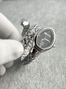 Just Cavalli Silver Tone Braided Watch