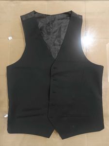 Classic Black Formal Vest Medium Size