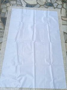 centre table white cover with Golden Leaf Print