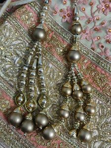 Elegant Gold Sequined Lehenga Choli Set