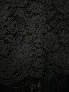 Black Lace Jacket with Fringe