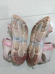 Cute Pink Sandals with Character Design
