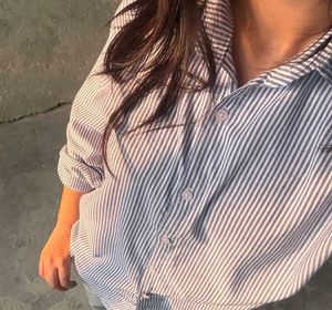 Classic Blue Striped Button-Down Shirt