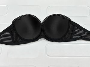 Strapless Pinstripe Bra