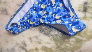 Blue Floral Bikini Bottom