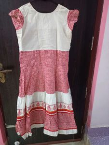 Red &amp; White Ethnic Dress