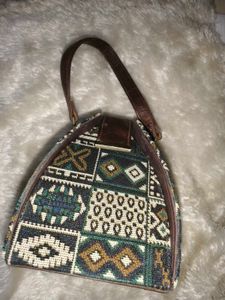 Vintage Patterned Handbag