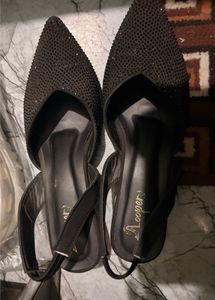 Sparkling Black Heels