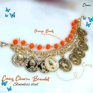 Aesthetic Multi-Layer Coin Charm Bracelets