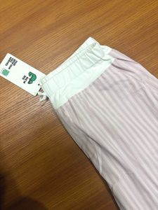 Pink Striped Pajama Pants