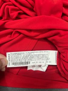 Red One-Shoulder Ruched Top
