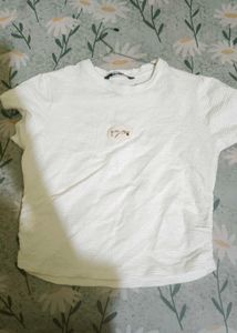 BODY &amp;MIND White Ribbed Crop Top