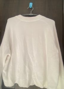 Zara White Oversized Sweater