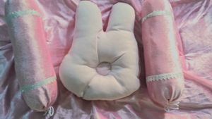 Cute Pink Bunny Baby Bedding Set