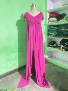 V-Neck Maxi Gown