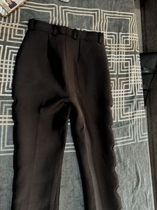 Heart Cut Out Chic Black Flare Pants