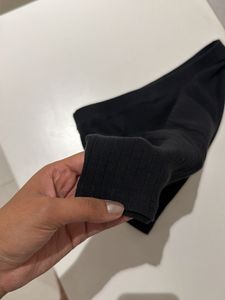 Classic Black Ribbed Pencil Skirt