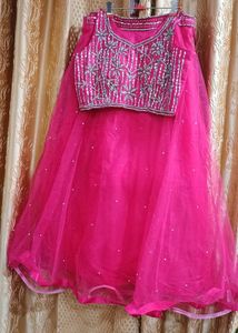 Stunning Pink Embellished Lehenga Choli