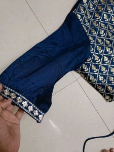 Blue Gown With Jacket