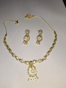 18k Gold-Tone Necklace &amp; Earring Set
