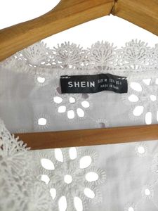 White Lace Eyelet Top LR-14