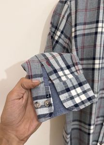 Men's Plaid Button-Up Shirt