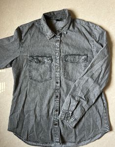 Classic Grey Denim Shirt