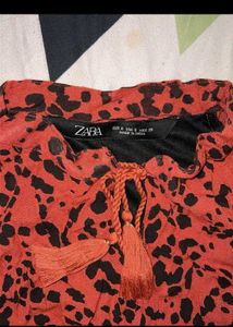 Zara rust long dress