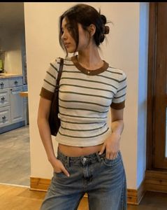 Striped Knit T-Shirt