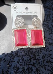 Red Gemstone Earrings