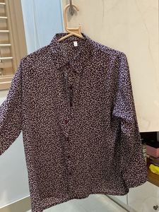 Floral Print Button-Down Shirt