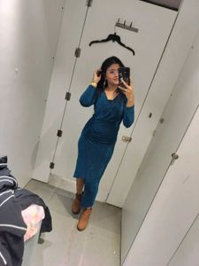 Sparkling Teal Blue Bodycon Dress