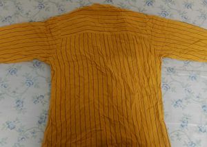 Yellow Striped Kurta