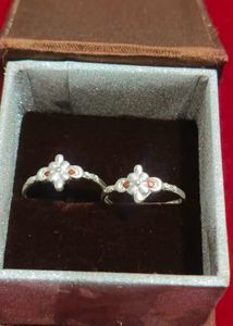 New lightweight pure silver toe ring